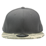 Decky 1047 - Digital Camo Snapback Hat, 6 Panel Camouflage Flat Bill Cap - CASE Pricing - Picture 12 of 148