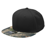 Decky 1047 - Digital Camo Snapback Hat, 6 Panel Camouflage Flat Bill Cap - Picture 35 of 148