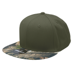 Decky 1047 - Digital Camo Snapback Hat, 6 Panel Camouflage Flat Bill Cap - Picture 47 of 148