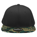 Decky 1047 - Digital Camo Snapback Hat, 6 Panel Camouflage Flat Bill Cap - Picture 56 of 148