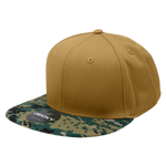 Decky 1047 - Digital Camo Snapback Hat, 6 Panel Camouflage Flat Bill Cap - Picture 59 of 148