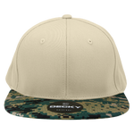 Decky 1047 - Digital Camo Snapback Hat, 6 Panel Camouflage Flat Bill Cap - Picture 64 of 148