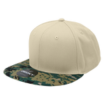 Decky 1047 - Digital Camo Snapback Hat, 6 Panel Camouflage Flat Bill Cap - CASE Pricing - Picture 63 of 148