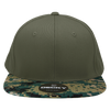 Decky 1047 Digital Camo Snapback Hat, 6 Panel Camouflage Flat Bill Cap