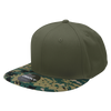 Decky 1047 Digital Camo Snapback Hat, 6 Panel Camouflage Flat Bill Cap