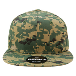 Decky 1047 Digital Camo Snapback Hat, 6 Panel Camouflage Flat Bill Cap - CASE Pricing