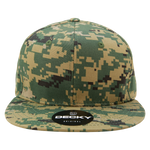Decky 1047 - Digital Camo Snapback Hat, 6 Panel Camouflage Flat Bill Cap - Picture 72 of 148
