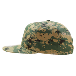 Decky 1047 - Digital Camo Snapback Hat, 6 Panel Camouflage Flat Bill Cap - CASE Pricing - Picture 73 of 148
