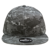 Decky 1047 Digital Camo Snapback Hat, 6 Panel Camouflage Flat Bill Cap