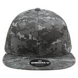 Decky 1047 Digital Camo Snapback Hat, 6 Panel Camouflage Flat Bill Cap - CASE Pricing