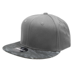 Decky 1047 - Digital Camo Snapback Hat, 6 Panel Camouflage Flat Bill Cap - CASE Pricing - Picture 83 of 148