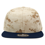 Decky 1047 - Digital Camo Snapback Hat, 6 Panel Camouflage Flat Bill Cap - CASE Pricing - Picture 88 of 148