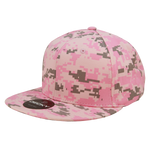 Decky 1047 Digital Camo Snapback Hat, 6 Panel Camouflage Flat Bill Cap - CASE Pricing