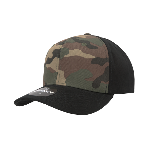 Decky 1048 6 Panel Mid Profile Structured Camo Cap