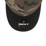 Decky 1048 6 Panel Mid Profile Structured Camo Cap - CASE Pricing