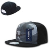 Decky 1049 Camo Snapback Hat, 6 Panel Camouflage Flat Bill Cap - CASE Pricing