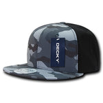 Decky 1049 - Camo Snapback Hat, 6 Panel Camouflage Flat Bill Cap - Picture 8 of 15