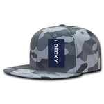 Decky 1049 - Camo Snapback Hat, 6 Panel Camouflage Flat Bill Cap - Picture 9 of 15