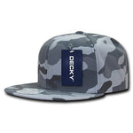 Decky 1049 - Camo Snapback Hat, 6 Panel Camouflage Flat Bill Cap - CASE Pricing - Picture 9 of 15