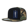 Decky 1049 Camo Snapback Hat, 6 Panel Camouflage Flat Bill Cap - CASE Pricing