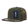 Decky 1049 Camo Snapback Hat, 6 Panel Camouflage Flat Bill Cap - CASE Pricing