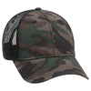 Otto Camouflage 6 Panel Low Pro Mesh Back Trucker Hat, Camo Cotton Cap - 105-1247