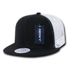 Lot of 12 Decky 6-Panel Trucker Flat Bill Snapback Hats Mesh Bulk