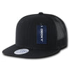 Lot of 6 Decky 6-Panel Trucker Flat Bill Snapback Hats Mesh Bulk