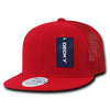 Lot of 6 Decky 6-Panel Trucker Flat Bill Snapback Hats Mesh Bulk