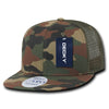 Lot of 12 Decky 6-Panel Trucker Flat Bill Snapback Hats Mesh Bulk