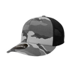Decky 1054 Camo Curve Bill Trucker Hat, 6 Panel Camo Trucker Cap