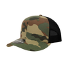 Decky 1054 Camo Curve Bill Trucker Hat, 6 Panel Camo Trucker Cap
