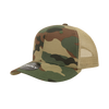 Decky 1054 Camo Curve Bill Trucker Hat, 6 Panel Camo Trucker Cap