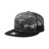 Decky 1055 Camo Flat Bill Trucker Hat, Camouflage 6 Panel Trucker Cap