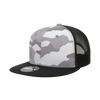 Decky 1055 Camo Flat Bill Trucker Hat, Camouflage 6 Panel Trucker Cap