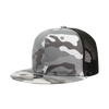 Decky 1055 Camo Flat Bill Trucker Hat, Camouflage 6 Panel Trucker Cap