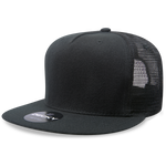 Decky 1063 - 5 Panel Trucker Cap, Snapback Flat Bill Hat - CASE Pricing - Picture 13 of 18
