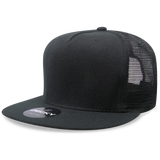 Decky 1063 5 Panel Trucker Cap, Snapback Flat Bill Hat - CASE Pricing