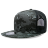 Decky 1063 5 Panel Trucker Cap, Snapback Flat Bill Hat