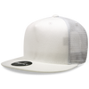Decky 1063 5 Panel Trucker Cap, Snapback Flat Bill Hat