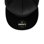 Decky 1064 5 Panel Flat Bill, Cotton Snapback Hat