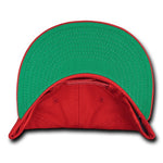 Decky 1064G - 5 Panel Cotton Snapback Hat, Flat Bill Cap with Green Undervisor - Picture 17 of 19
