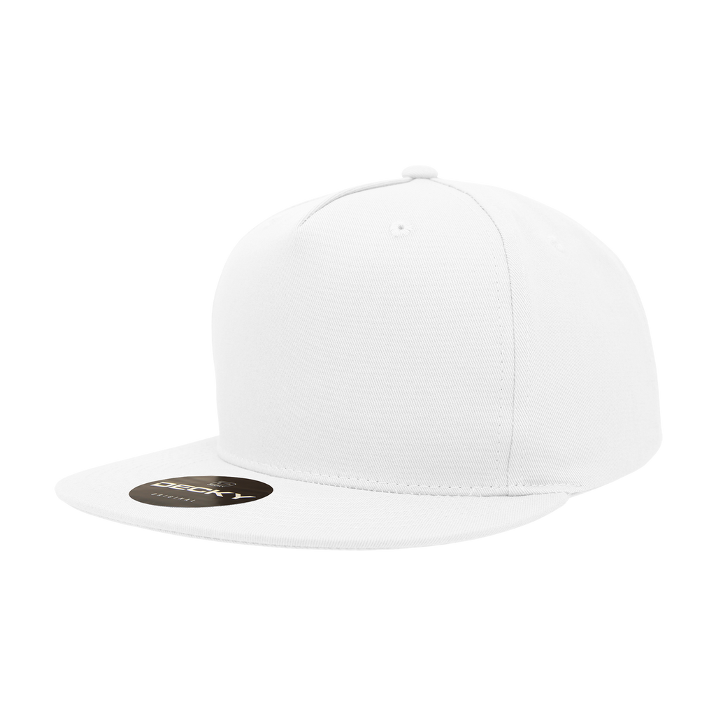 The 1064G Cap with Panel Park Hat, – Cotton Wholesale Green Flat Bill Un - 5 Decky Snapback