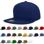 Decky 1064 - 5 Panel Flat Bill, Cotton Snapback Hats - CASE Pricing - Picture 1 of 27