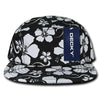Decky 1069 5 Panel Floral Tropical Racer Racing Jockey Hat Camper Cap