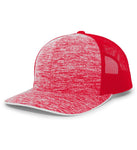 Pacific Headwear 106C - Aggressive Heather Trucker Hat, Snapback Cap - 106C - Picture 11 of 19