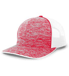 Pacific Headwear 106C - Aggressive Heather Trucker Hat, Snapback Cap - 106C - Picture 2 of 19