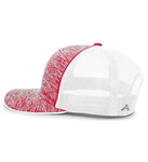Pacific Headwear 106C - Aggressive Heather Trucker Hat, Snapback Cap - 106C - Picture 7 of 19