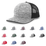 Pacific Headwear 106C - Aggressive Heather Trucker Hat, Snapback Cap - 106C - Picture 1 of 19