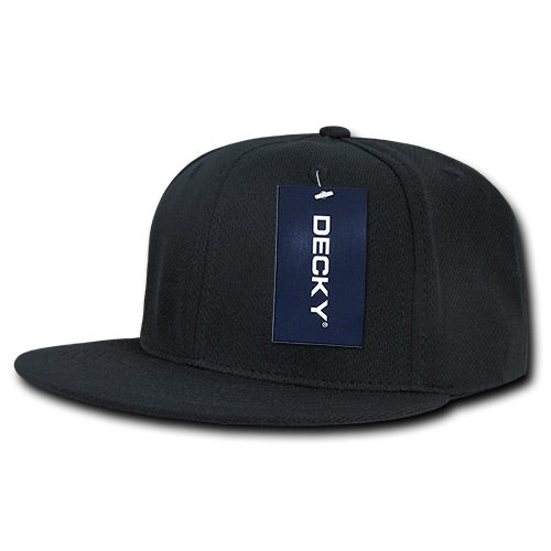 Mesh Flat Bill Snapback Hat - Decky 1072